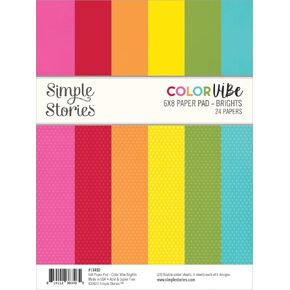 قصص بسيطة اللون ، لوحة الورق ذات الوجهين ، 6 "x8" 24/pkg