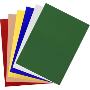 PATIKIL 11"x8.5" Metallic Mirror Board Sheets, 6 Pack 6 Colors Cardstock Foil Board Reflective Sheet 250gsm for Scrapbook Poster DIY Craft Invitation Card