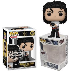Funko Pop Michael Jackson + Protector: Pop! الصخور (مجمعة مع علبة جامع حامي Toybop Box) (Dirty Diana)