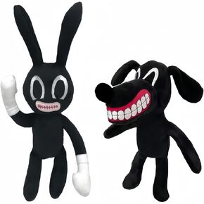 Siren Head Plush Toys Cartoon Dog Cat Rabbit Plush Toys Halloween Christmas Horror Plush Toy for Home Party Gift Birthday Toy (Cat&Dog)