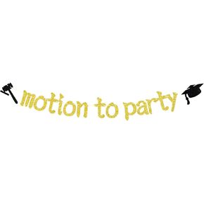 Motion To Party Banner, Congrats Grad, Passed the Bar, Law Grad, Congrats 2025 Law School Graduation Party Decorations Supplies