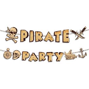 Pirate Birthday Banner Pirate Party Decoration Pirates Party Banner Pirates Birthday Party Banners Skull Banners Treasure Theme Banner Treasure Map Baby Shower Supplies