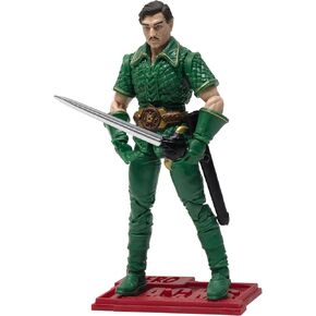 Boss Fight Studio Hero H.A.C.K.S. Flash Gordon Comic Book Action Figure - تمثال وإكسسوارات قابلة للتحصيل واضحة للغاية بما في ذلك المسدسات والسيف والحزام ومكشف الحافظة ، وقصة العرض - 1:18