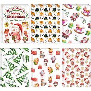 60 Sheets Diamond Painting Release Papers Christmas Style Reusable Single Side Paper Cover Replacements for 5D Diamond Art Tool (10.5x7.4cm)