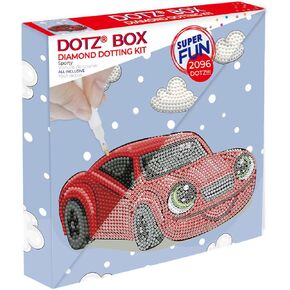 مجموعات الطلاء الماس الرياضية Diamond Dotz Sporty للبالغين - مجموعات فنون الماس أدوات مريحة مريحة مع Dotz Gems 8.7x8.7