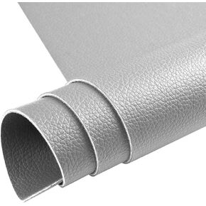 HGUAN Double Sided Faux Leather Sheets 7.9"X26.5",Used to Make Leather Earrings, Hair Bows, Sewing and Different DIY Projects (Yellow)