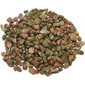 PATIKIL Tumbled Chips Stones, 1lb/500g Fluorite Tumbled Gravel Gemstone Crushed Stones Crystal Natural Rocks Bulk for Jewelry Making Crafts Vase Filler Plant Decor, White