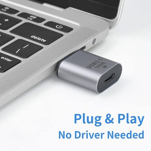 Duttek USB C Female to USB Female Adapter 3.1 Gen2, USB C Female to USB A Female Adapter, USB 3.1 A to USB Type C Adapter Double-Sided 10 Gbps Support Data Sync and Charging for Laptop, PC etc 1Pack in Kuwait