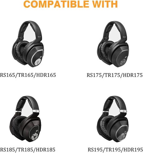 RS 175/HDR 175/TR 175 Replacement Ear Pads Upgrade Headphones Parts, Comfortable RS175 Earpads Cushions Compatible with Sennheiser RS175/RS185/RS195/RS165, HDR175/HDR185/HDR195/HDR165/TR175 Headphones in Kuwait