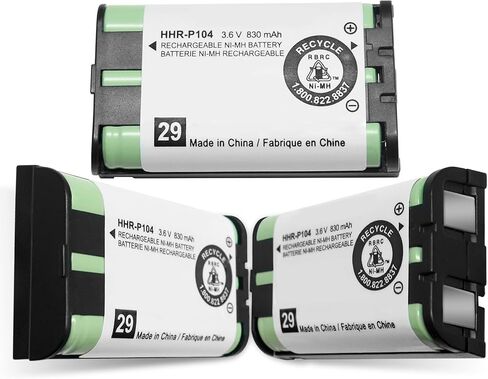 2 حزمة HHR-P104 بطارية الهاتف القابلة لإعادة الشحن 3.6V 830mAh ni-mh بطاريات للهواتف اللاسلكية باناسونيك in Kuwait