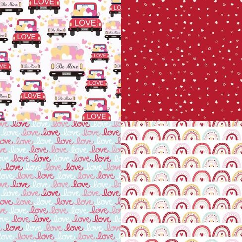 Happpy Valentine's Day Faith Love Theme Dot Scrapbook, DIY Album Scrapbook Paper, Greeting Card Making Background Paper Craft Supplies Painting Decoration Travel Diary Paper 6"x6" (Faith Love) in Saudi Arabia