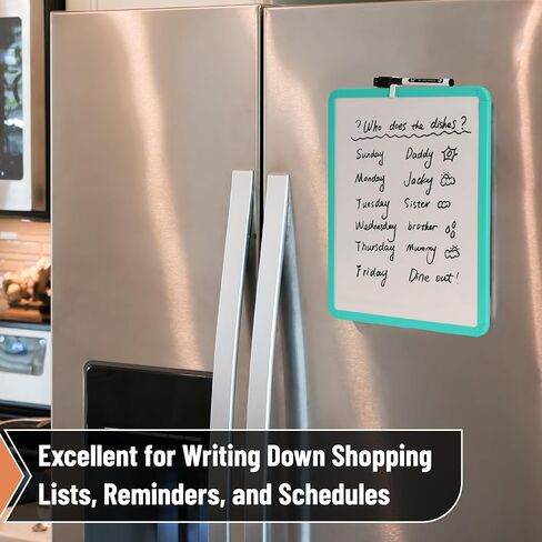 Mr. Pen- Dry Erase Board, 14" x 11" with a Black Dry Erase Marker, Pink Frame, Small White Board Dry Erase, Dry Erase Board Small Dry Erase Board, Magnetic Whiteboard, Small Whiteboard in Kuwait