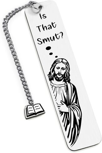 Is That Smutt Jesus Bookmark - Smutty Book Lovers Gifts, Marks for Reading Men, Bookish Items, Booktok Accessories, Reading Lovers Accessories, Jesus Merch, Christmas Bookmark for Readers in Saudi Arabia
