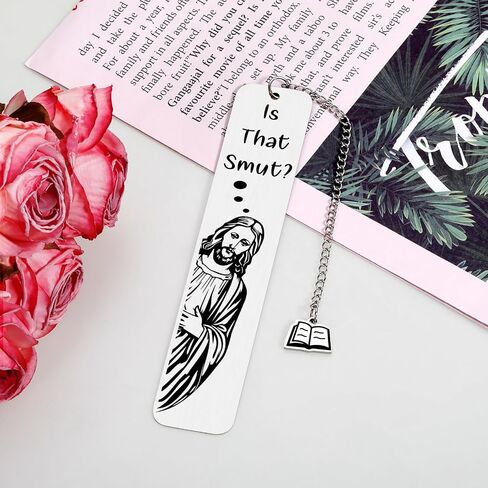 Is That Smutt Jesus Bookmark - Smutty Book Lovers Gifts, Marks for Reading Men, Bookish Items, Booktok Accessories, Reading Lovers Accessories, Jesus Merch, Christmas Bookmark for Readers in Saudi Arabia