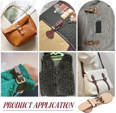 PH Pandahall Pu Leather Leather Toggles Flows ، أبازيم جلدية ثنائية البسيطة خياطة على أبازيم الأسطوانة الإغلاق المحفظة in Saudi Arabia