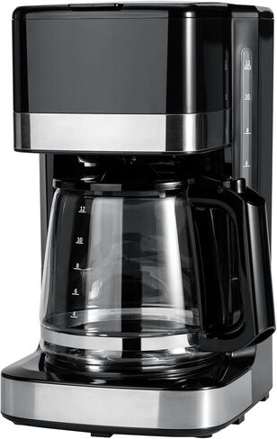 Amazon Basics 5 Cup Drip Coffee Maker with Glass Coffee Pot (0.8 Qt), Auto Shut-off, Auto Pause, Removable Filter Basket, Matte Black in Kuwait