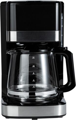 Amazon Basics 5 Cup Drip Coffee Maker with Glass Coffee Pot (0.8 Qt), Auto Shut-off, Auto Pause, Removable Filter Basket, Matte Black in Kuwait