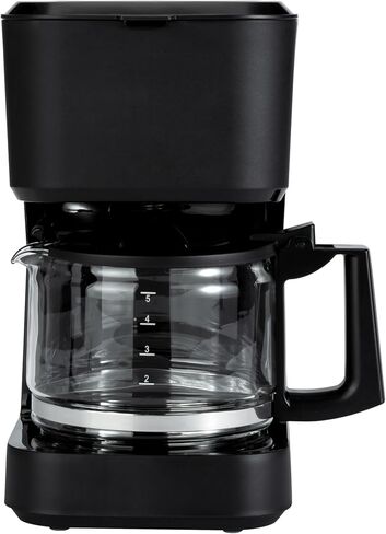 Amazon Basics 5-Cup Coffee Maker with Reusable Filter, Coffee Pot, Coffee Machine, Black and Stainless Steel in Saudi Arabia