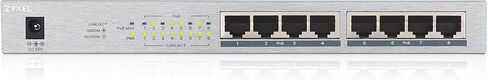 Zyxel 5 Port Gigabit Ethernet Unmanaged POE+ Switch | 4 x PoE+ @ 60W | Plug & Play | Sturdy Metal Housing | Desktop or Wall-Mount | Fanless | Lifetime Warranty | Ethernet Splitter | GS1005HP in Kuwait