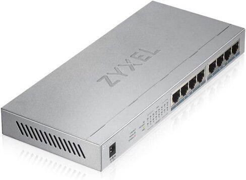 Zyxel 5 Port Gigabit Ethernet Unmanaged POE+ Switch | 4 x PoE+ @ 60W | Plug & Play | Sturdy Metal Housing | Desktop or Wall-Mount | Fanless | Lifetime Warranty | Ethernet Splitter | GS1005HP in Kuwait