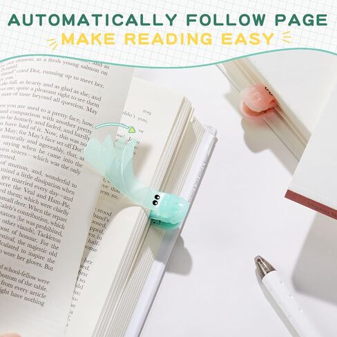 6pcs الإشارات المرجعية التلقائية للسيليكون ، وعلامات الكتب المتصورة الفريدة لقراءة النساء ، وتصميمات مقطع التمساح اللطيف ، والبقاء في مكانها واتبعها ، وقراءة هدايا الملحقات لمحبي الكتب in Kuwait