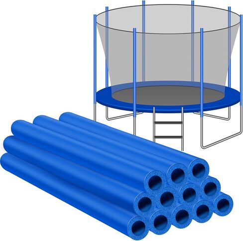 12PCS Rubber Trampoline Pole Covers, 1.26 Inch Diameter Trampoline Replacement Poles, Protective Trampoline Pole Rubber Sleeves for Safe Protection Trampoline Accessories in Saudi Arabia