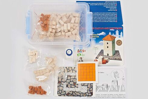 Toy Eagle Nest Castle Educational Gift Construction Set, Real Plaster Bricks, Gypsum Reusable Building Kit, 870 Piece in Saudi Arabia