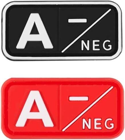 Blood Type Patch 3D PVC Rubber A+ B+ AB+ O+ Positive A- B- AB- O- Negative Rubber Patch DIY Emblem Military Medic Morale Small Patches Medical Armband Badges in Saudi Arabia