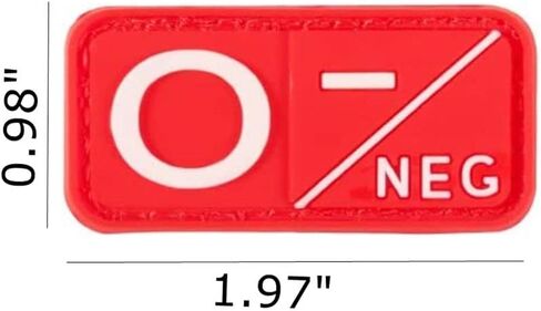 Blood Type Patch 3D PVC Rubber A+ B+ AB+ O+ Positive A- B- AB- O- Negative Rubber Patch DIY Emblem Military Medic Morale Small Patches Medical Armband Badges in Saudi Arabia