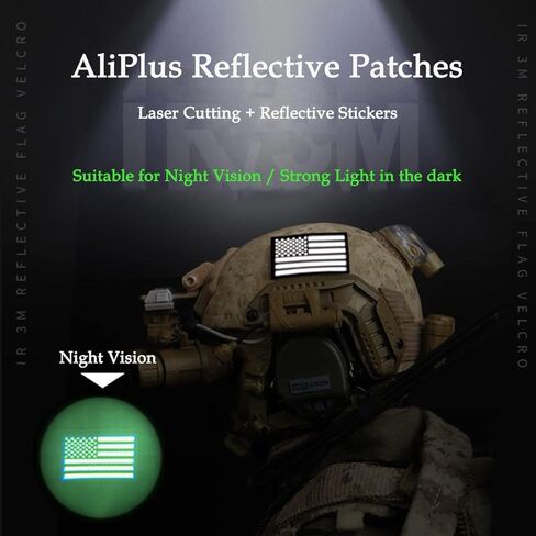 2PCS AliPlus New Zealand Flag Patches IR Infrared Reflective Patches Laser Cut Patch Tactical Morale Patch Hook and Loop(Black White) in Saudi Arabia