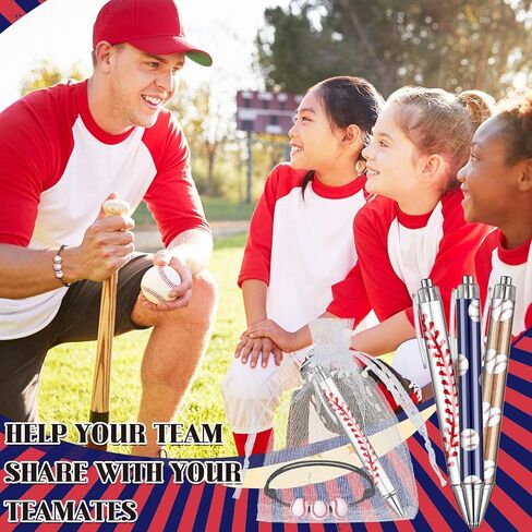 72 PCS Baseball Party Favors Sports Goodie Gifts Figs Favors تشمل 24 أقلامًا من أقلام كرة الكرة ، و 24 أساور مع أكياس أورجانية لأحداث موسم البيسبول. in Saudi Arabia