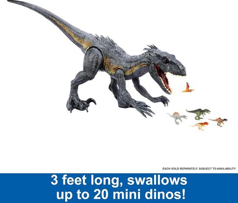 Mattel Jurassic World: Fallen Kingdom Dinosaur Action Figure, Large Indoraptor Dino Toy with Eating Feature, 3 Feet in Saudi Arabia