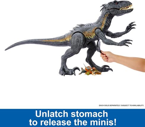 Mattel Jurassic World: Fallen Kingdom Dinosaur Action Figure, Large Indoraptor Dino Toy with Eating Feature, 3 Feet in Saudi Arabia