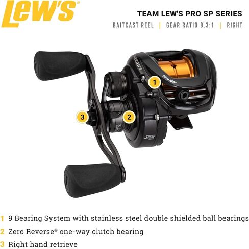 Lew's Pro S&P Speed Spool SLP 8.3:1 Baitcast Reel Left H in Kuwait