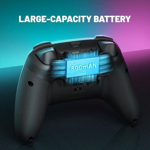 ECHTPower Switch Pro Controller, Wireless Switch Controllers with LED Light/Macro Buttons, Switch Turbo Controller with Dual Vibration/6 Axis Gyro, Pro Controllers for Switch/Lite/OLED in Kuwait