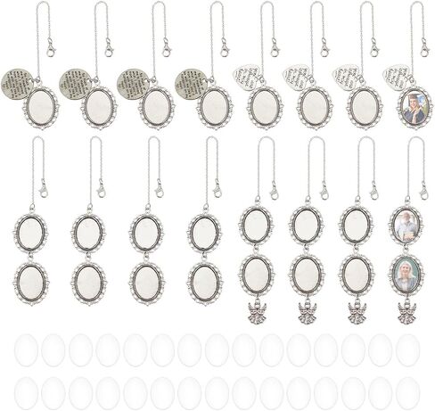 PH PandaHall Graduation Cap Photo Charms Graduation Cap Tassel Oval Memorial Photo Pendant in Kuwait