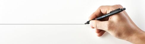 rOtring Rapid Pro Retractable Ballpoint Technical Drawing Pen, Black Barrel, Medium Point, Blue Ink(1904292) in Saudi Arabia