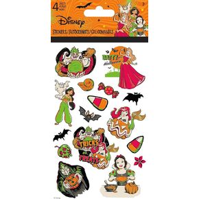 Disney - Princess Good and Evil Halloween-Standard 4 Sheet Stickers Standard Stickers - 4 Sheet