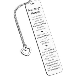 Marriage Gifts for Couples Wedding Prayer Gifts Valentines Day Gifts Wedding Anniversary Bookmarks Gifts Wedding Gifts for Newly Engaged Newly Wed Gifts for The Couple Marriage Gifts Engagement Gifts