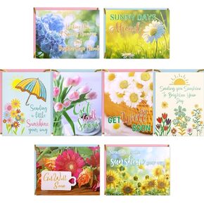 Get Well Cards 24 Pack Floral Get Well Geting Cards with Onvelopes Stickers Friends Family Family Family Inside Inside