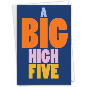 NobleWorks, Funny Congratulations Greeting Card with 5 x 7 Inch Envelope for Men and Women (1 Card) Congats, Good Luck Crushing Congrats C10826CGG