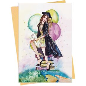 هدايا التخرج من Flyab لابنة 2025-5.5 "X8 Thanks Thank You With Envelope Freefy Grad Gifts for Women Girl Girn
