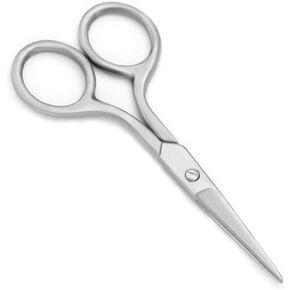 4 Inch Sewing scissors sharp Embroidery Crafting Threading Scissors with Leather Scissors Cover for Needlework Craft Art Work Manual Handicraft DIY Tool (Silver)