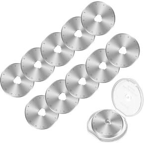 10pcs SK5 شفرات دوارة عالية 45 مم من الصلب 45 ملم ، شفرات قطع دوارة 45 ملم ، شفرات بديلة لحرف خياطة خياطة الخياطة