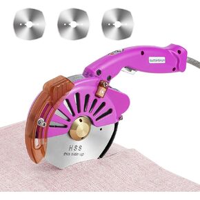 BAOSHISHAN Electric Fabric Rotary Cutter + 3 Pcs Blade