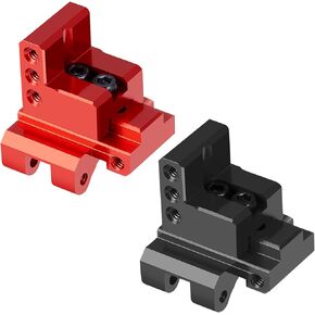 RCLIONS قابلة للتعديل قابلة للارتباط الخلفي MOUNT Aluminium Link Bracket for AXIAL SCX24 DEADBOLT AXI90081 C10 GANDIAR BRONCO PRODRADES (RED)