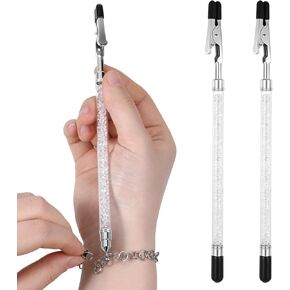 خطاف أداة مساعد السوار ، 2 PCS سوار السائح أساور الأدوات المشابك مساعدين مجوهرات المساعدين المشيفين على قلادة المشابك المساعدين المساعدين المساعد لمساعد أن يضع على قلادة ، مجوهرات ، المجوهرات