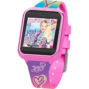 Accutime Kids Nickelodeon JoJo Siwa Educational Learning Touchscreen Smart Watch Toy for Girls, Boys, Toddlers - Selfie Cam, Learning Games, Alarm, Calculator, Pedometer & More (Model: JOJ4383AZ)
