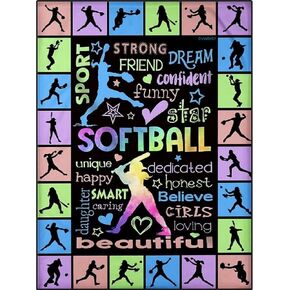 كرات ألوان Softball جميلة DIY 5D الماس مجموعات للبالغين ، أرقام مجموعات الفنون والحرف لديكور الجدار المنزلي 12x16 بوصة