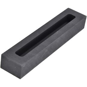 Graphite Ingot Mold, Outside 120x25x17mm Inner 100x10x10mm Graphite Ingot Mould Crucible Mould for Casting